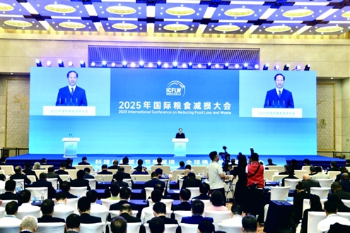 7月25日上午,2025年国际粮食减损大会在济南开幕